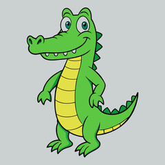 alligator cartoon vector