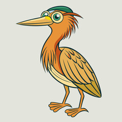 American bittern on a branch