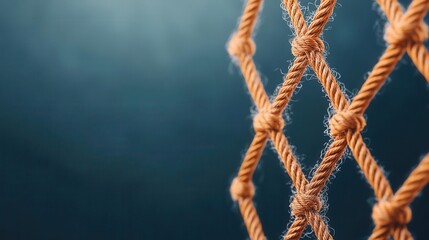 Conceptual image of a financial safety net made of mutual funds, representing secure retirement planning