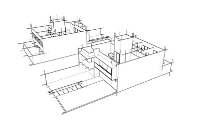 abstract architecture sketch 