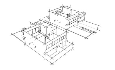 abstract architecture sketch 