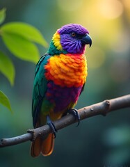 Obraz premium rainbow lorikeet parrot