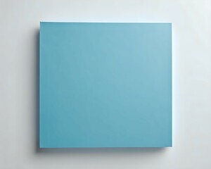 Simple, minimalist light blue square on a white background, ideal for design projects needing a clean, modern aesthetic.