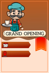 vector illustration of a man with a suitcase