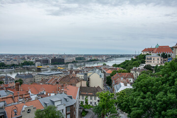 Obraz premium Aerial view of the downtown of Budapest