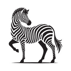 Zebra silhouette for professional and artistic uses - Zebra black vector
