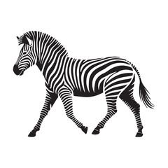 Zebra silhouette for artistic and modern digital needs - Zebra black vector
