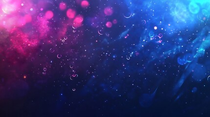 Vibrant Pink Blue Abstract Background Shimmering Water Droplets. AI Generated