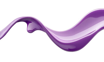 Purple liquid splash, flowing wave, dark background, design element