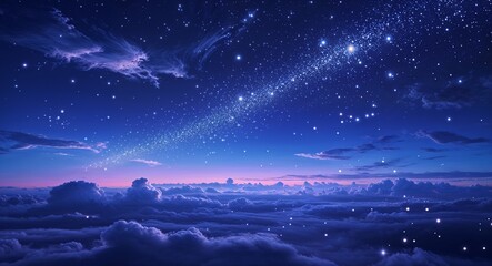 Naklejka premium shiny stars in the sky 