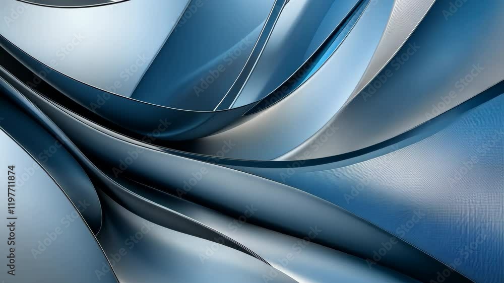 Aufkleber effect of dynamic and modern blue abstract waves smooth visual flow experience, prores 422hq