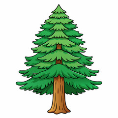 christmas tree vector illustration