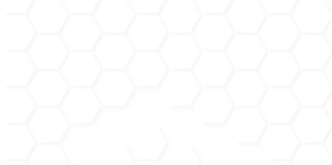 Abstract seamless honeycomb hexagon background. Geometric texture white pattern
design.
