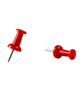 Red Push Pin Isolated on Transparent Background &ndash; Perfect for Design Projects