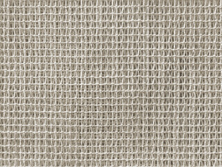 Close up photo of white beige synthetic fabric pattern. Bright beige synthetic fabric weaving art seamless background texture.