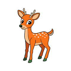 deer, animal, reindeer, cartoon, vector, illustration, christmas, mammal, wild, cute, nature, elk, antler, brown, stag, wildlife, animals, art, silhouette, forest, doe, horn, buck, zoo, happy