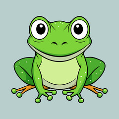 green frog cartoon