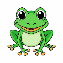 green frog cartoon