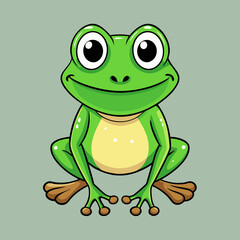 green frog cartoon