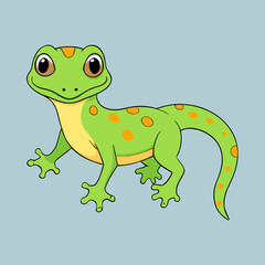 frog on a white background