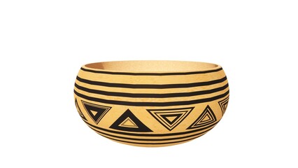 Illustration of a bowl with carved wood
