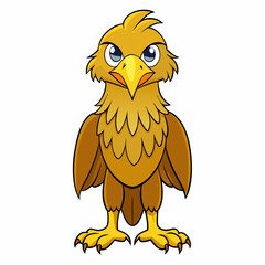 eagle cartoon waving