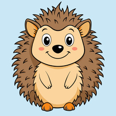 hedgehog cartoon illustration