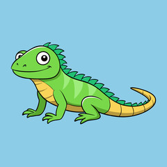 iguana cartoon vector