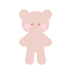 シンプルキッズ不機嫌テディベアアイコン⭐︎PNG