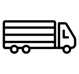 Container Truck Line Icon