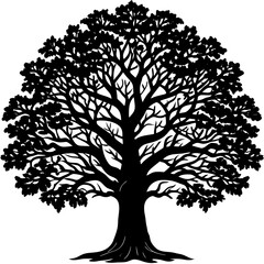 tree silhouette vector