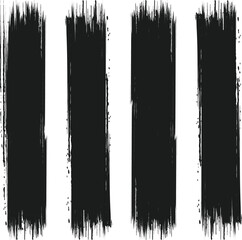 black brush strock set 