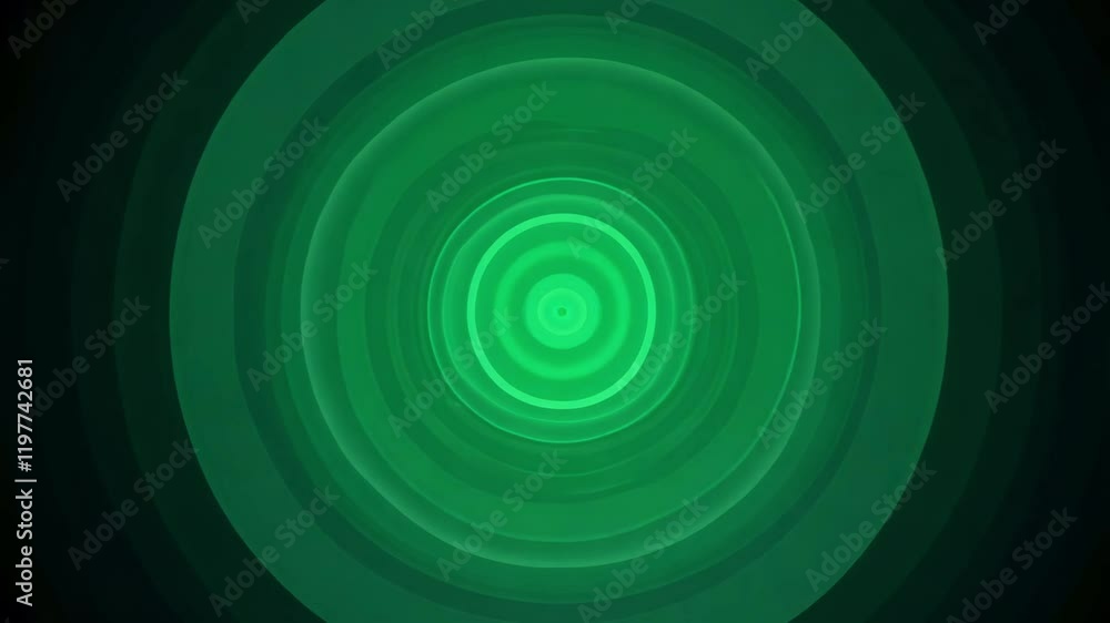 Poster cinematic dolly out video revealing a radial gradient, transitioning from lime green to forest green