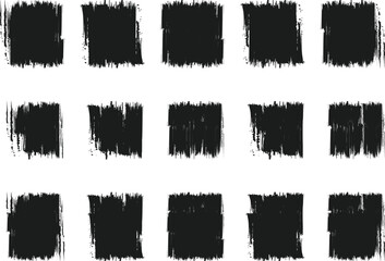 black brush strock set 