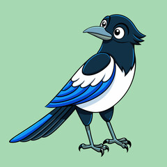 magpie bird on a branch