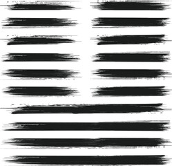 black brush strock set 