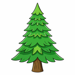 pine tree vector illustration
