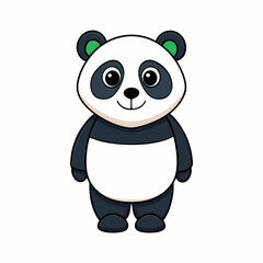 panda bear cartoon vector
