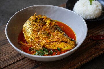 Homemade Salmon fish head curry