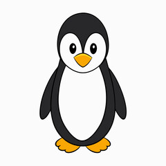 penguin on a white background