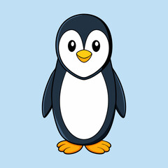 penguin on a background