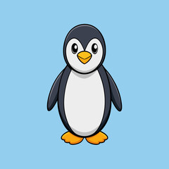 penguin on a background