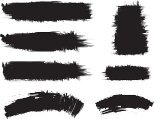 black brush strock set 
