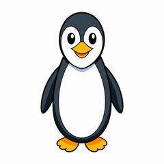 penguin on a white background