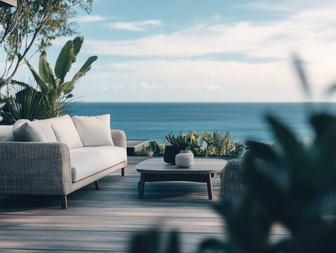 Serene Ocean View Patio - Powered by Adobe
