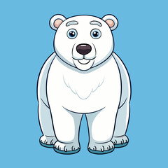 polar bear cartoon vector