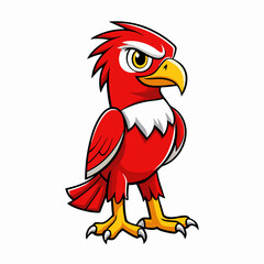 vector illustration of cartoon parrot