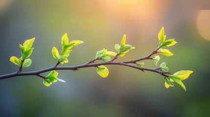 Delicate willow branches in fresh green, soft morning light, serene and minimalist Qingming Festival scene.
