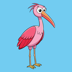 illustration of a stork