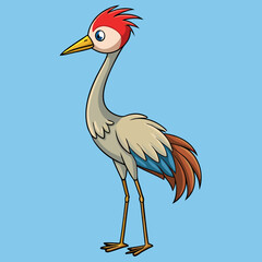 illustration of a sandhill crane